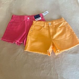 Old Navy High Rise Girls Denim Shorts - Size 8